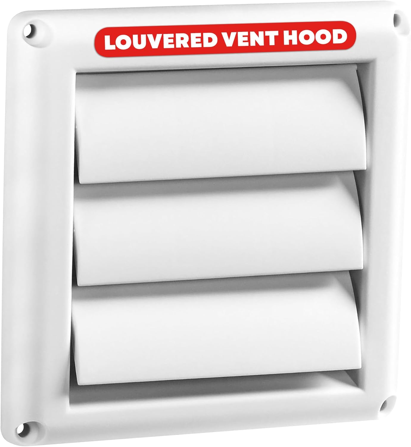 Vent 4” Outdoor Dryer Vent Cover White (Includes installation)