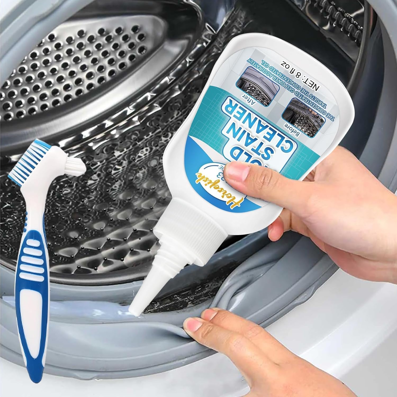 Home Remover Gel, 8 Fl Oz Household Washing Machine Cleaner for Washing Machine