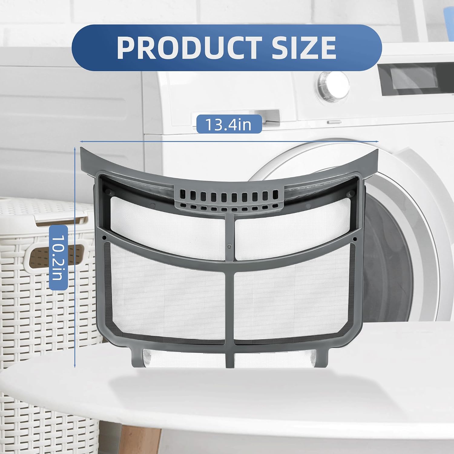 Dryer Lint Screen Filter Replacement for GE Dryer, GFD65ESSN1WW GFD85GSPN0RS GFD85ESPN0DG GFD55ESSN1WW GFD85ESPN0RS GFD55ESMN0DG GFD55ESSN0WW AP7205579